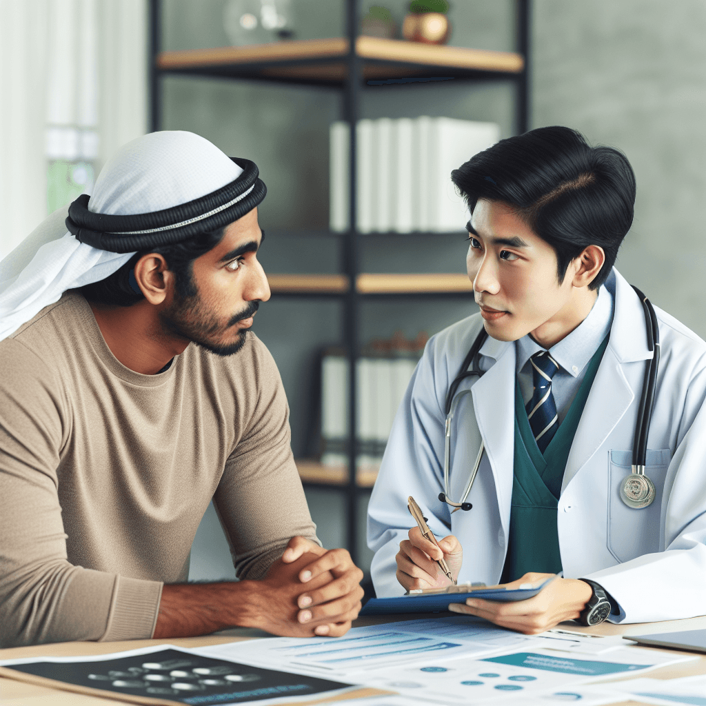 A patient and a doctor having a conversation about the advantages of Direct Primary Care