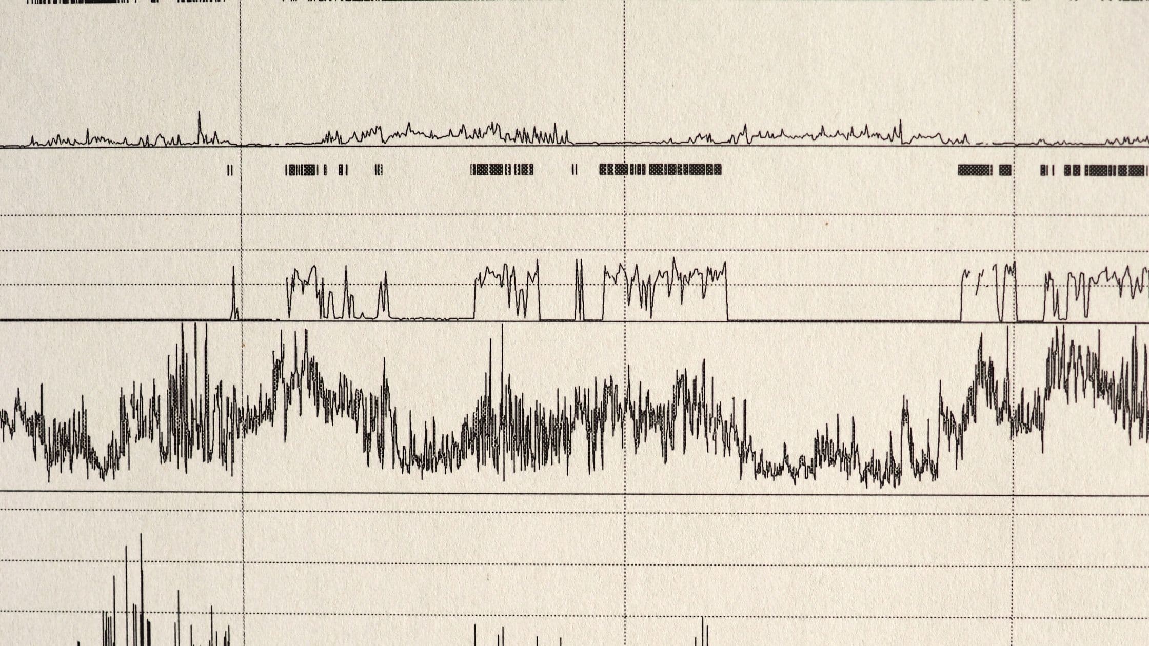 a close up of a graph showing a number of lines