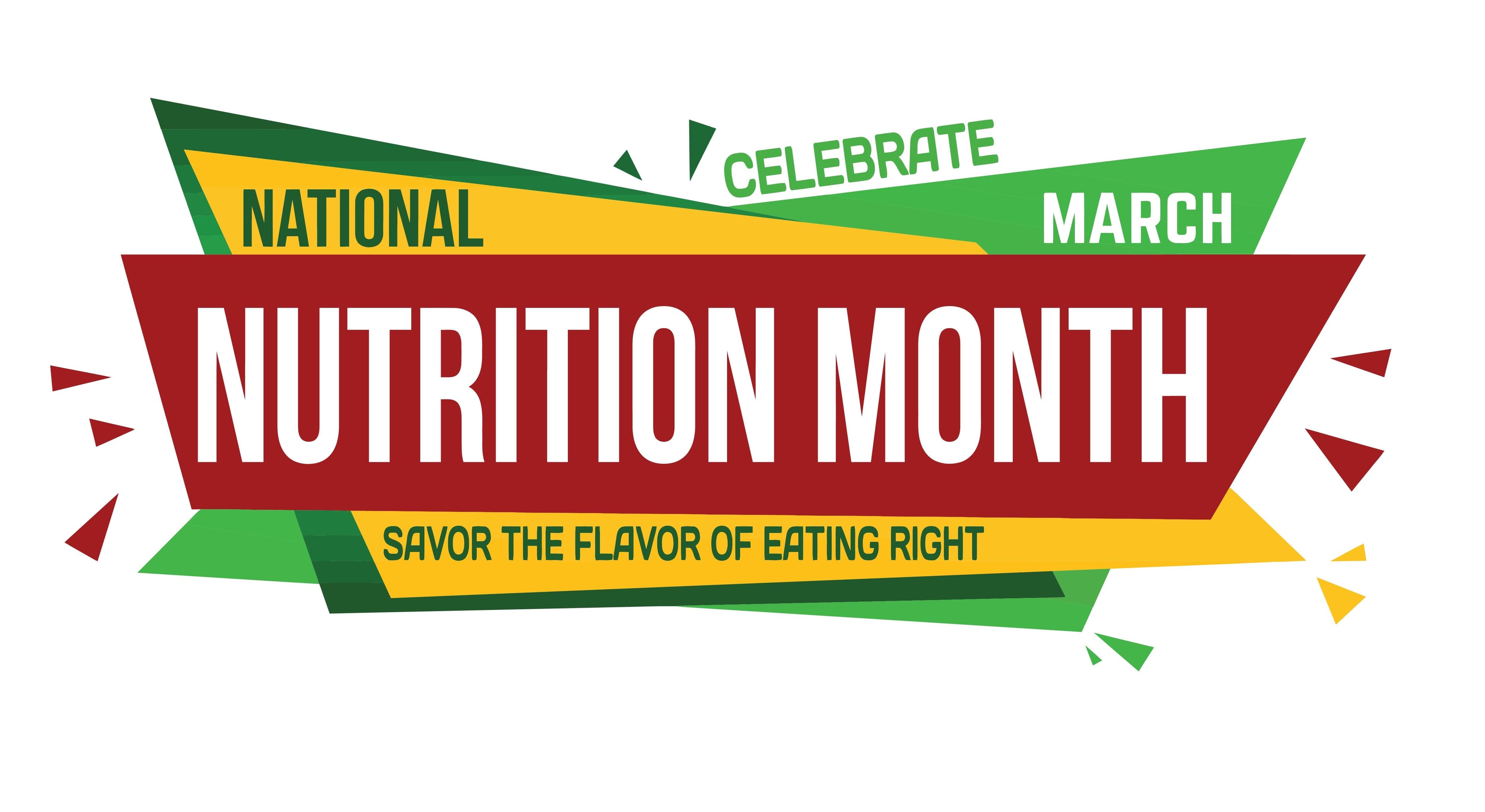 it is a logo for national nutrition month .