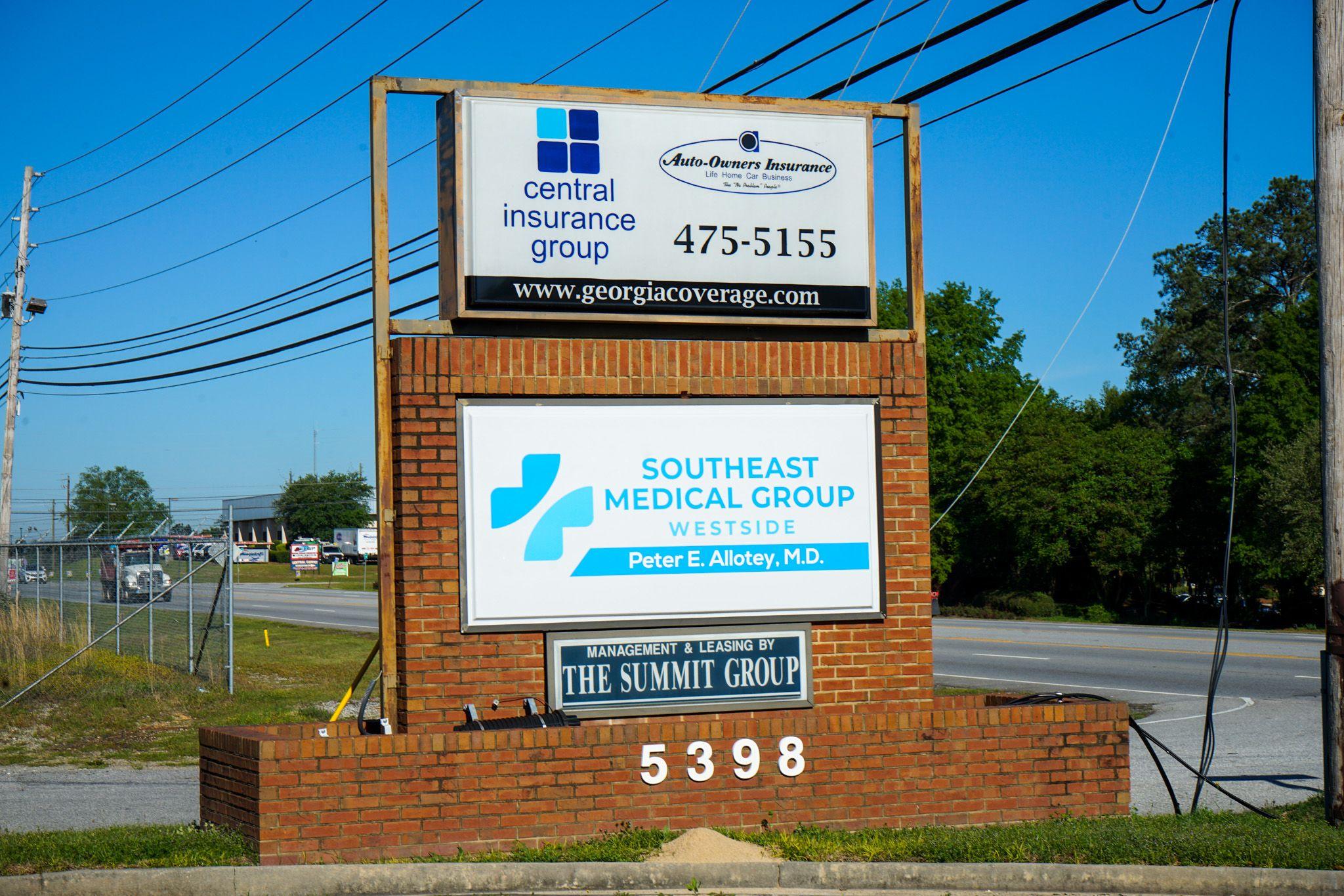 a brick building with a sign for southeast medical group on it .