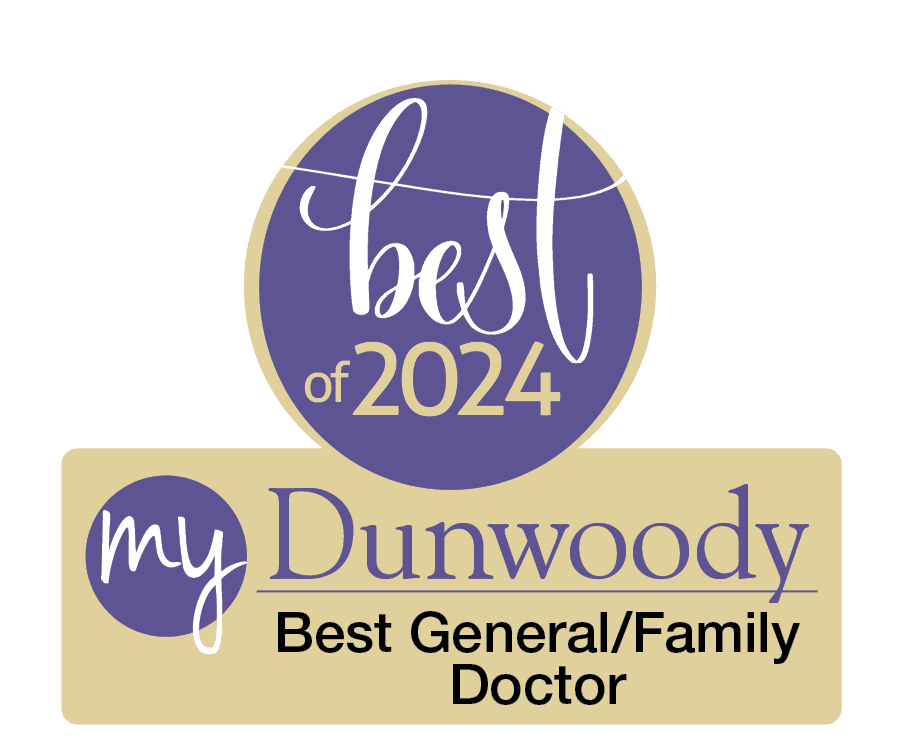 a logo for NAPC Sandy Springs my dunwoody best general / family doctor 2024 award win