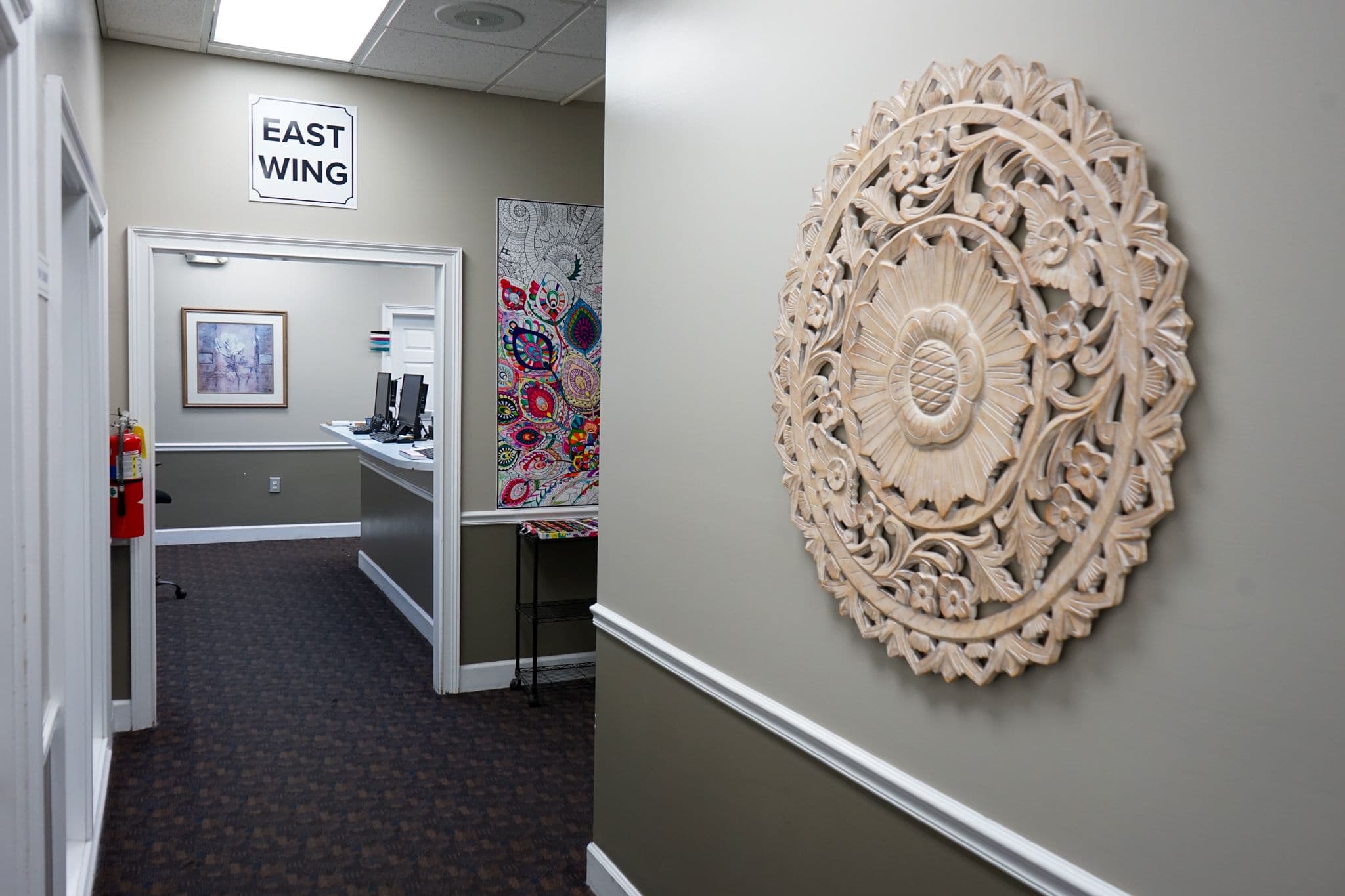 Southeast Medical Group at Fayetteville has an east wing consisting of the triage room and multiple exam rooms.