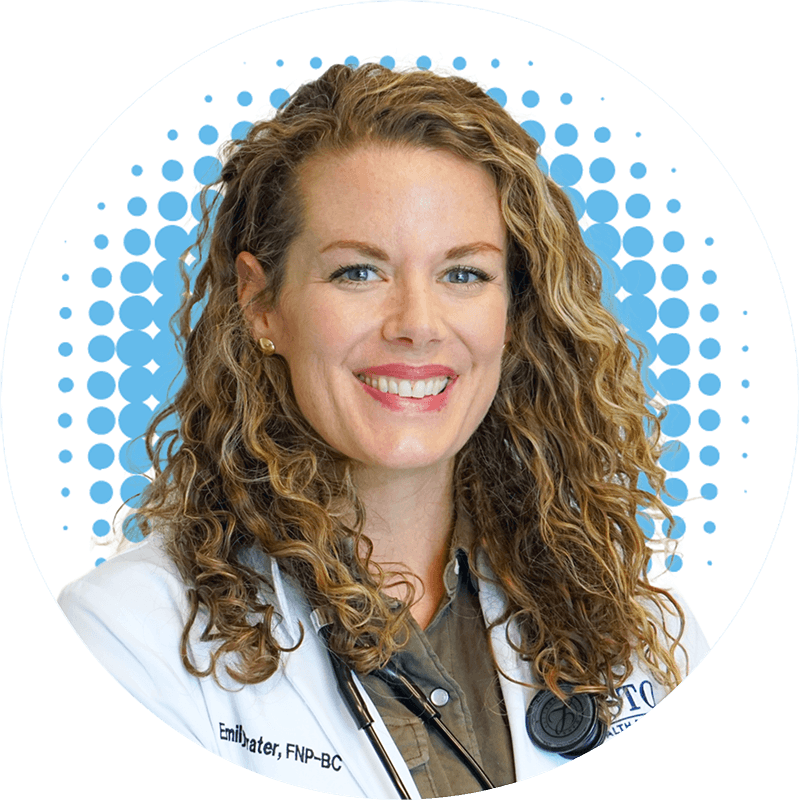 Emily Prater, FNP-BC, is accepting new primary care patients at Restore Health and Wellness in Chattanooga, Tennessee.
