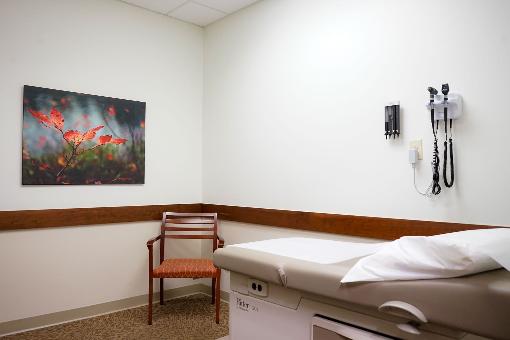 North Atlanta Primary Care at Sandy Springs has modern exam rooms for its primary care patients.