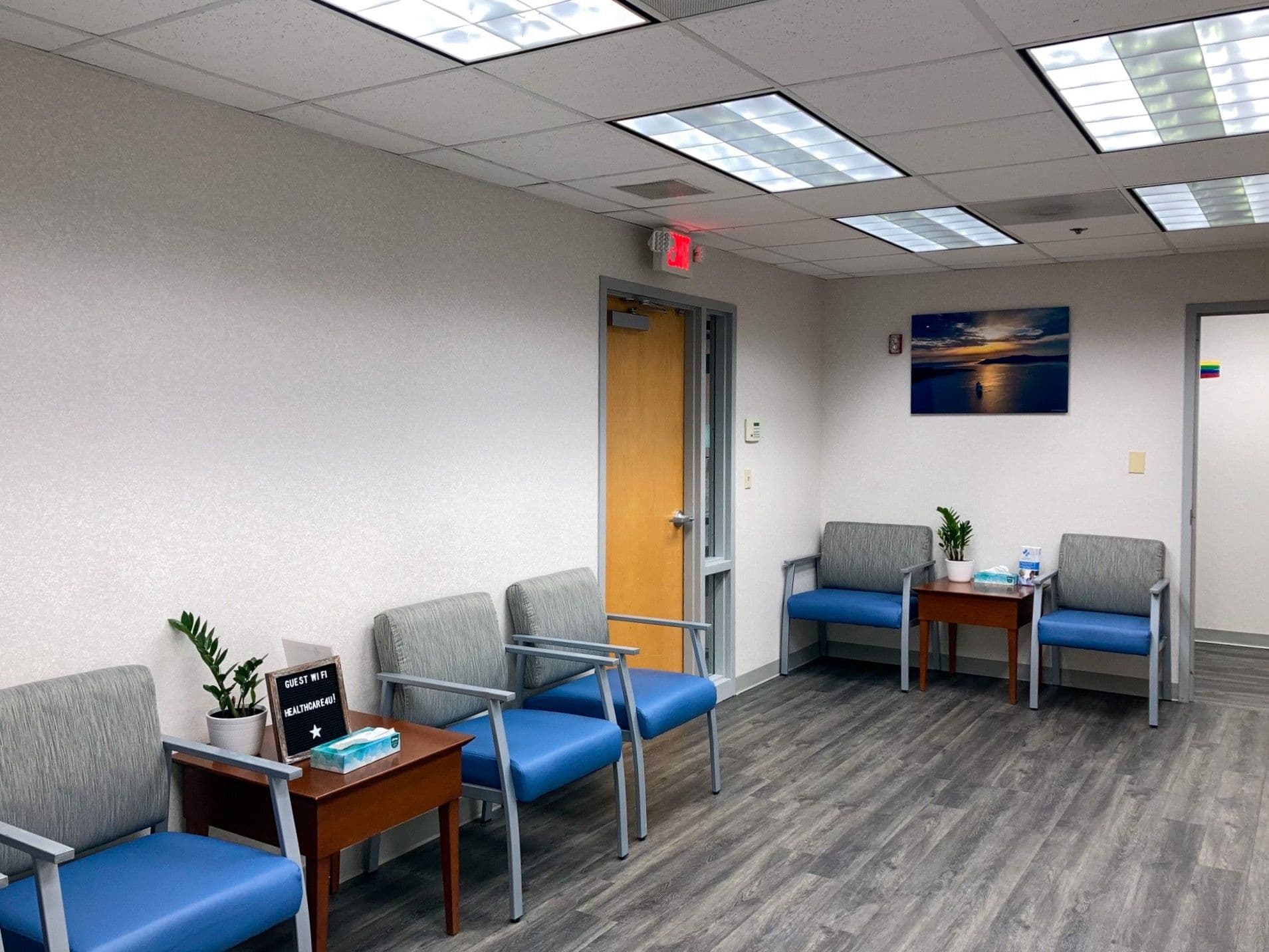 Dalton Primary Care has a friendly waiting room for patients.
