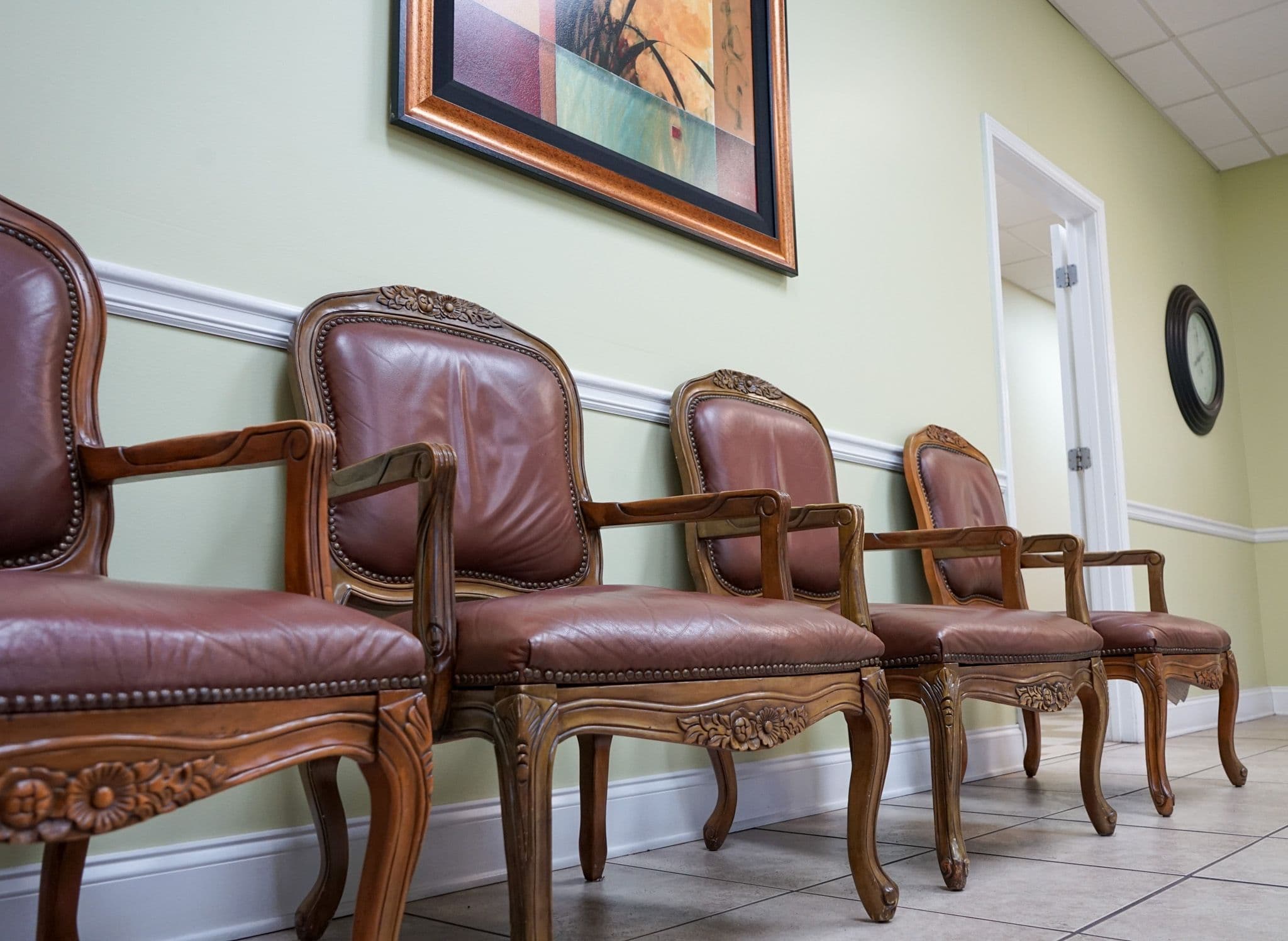 Southeast Medical Group at Calhoun offers plenty of seating in its waiting room.