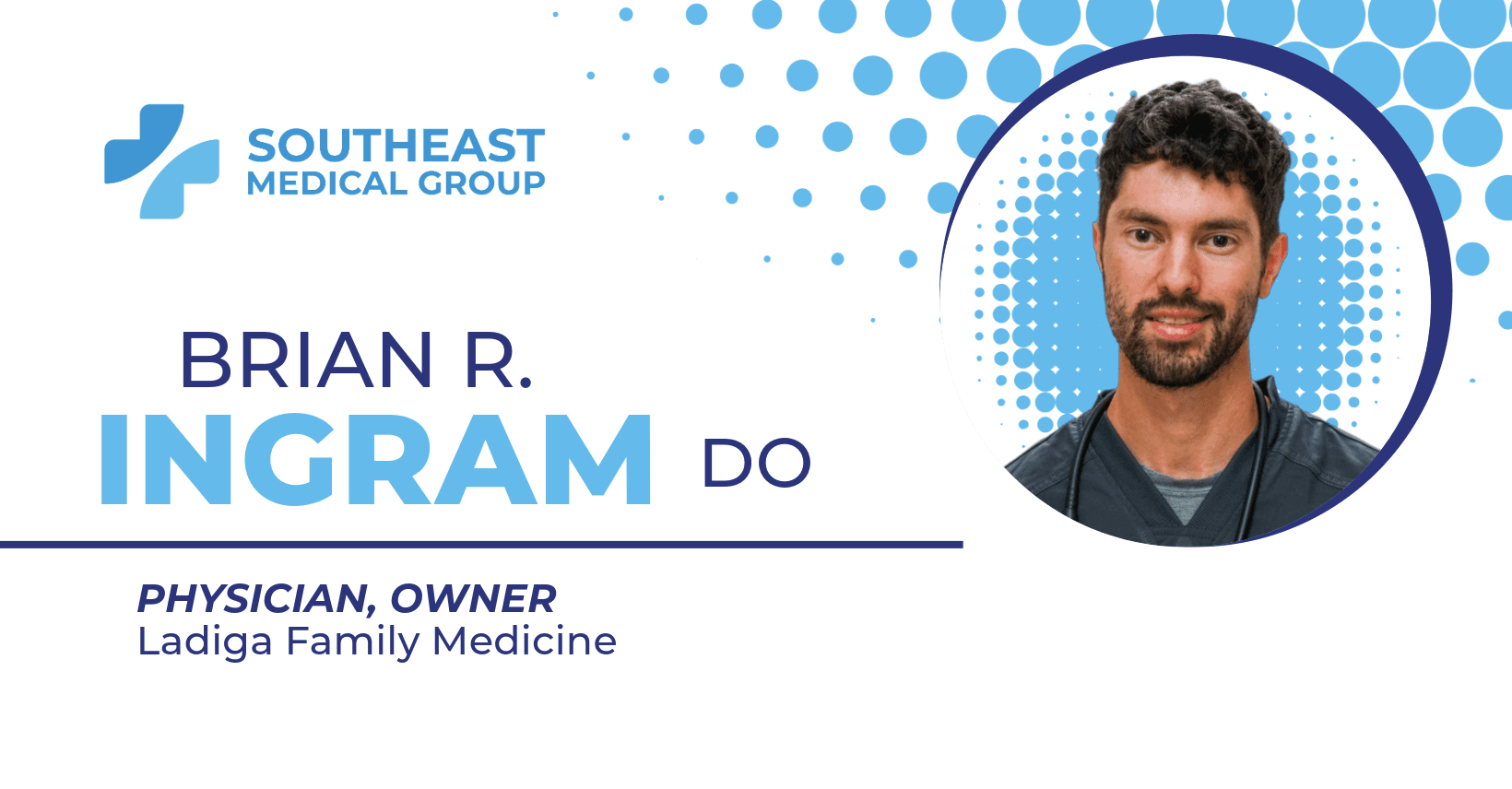 brian r. ingram do is a physician and owner of ladiga family medicine
