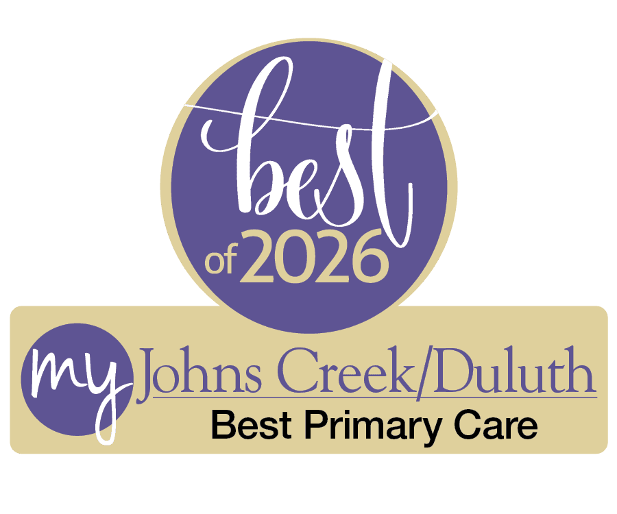 Best of 2026 My Johns Creek/Duluth Best Primary Care award logo.