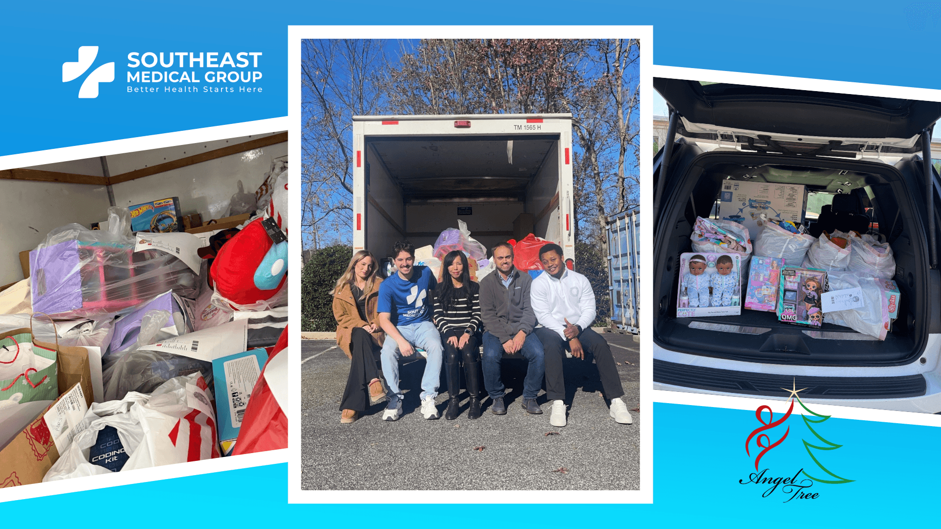 Southeast Medical Group donated gifts to The Salvation Army's Angel Tree Atlanta program in 2024.