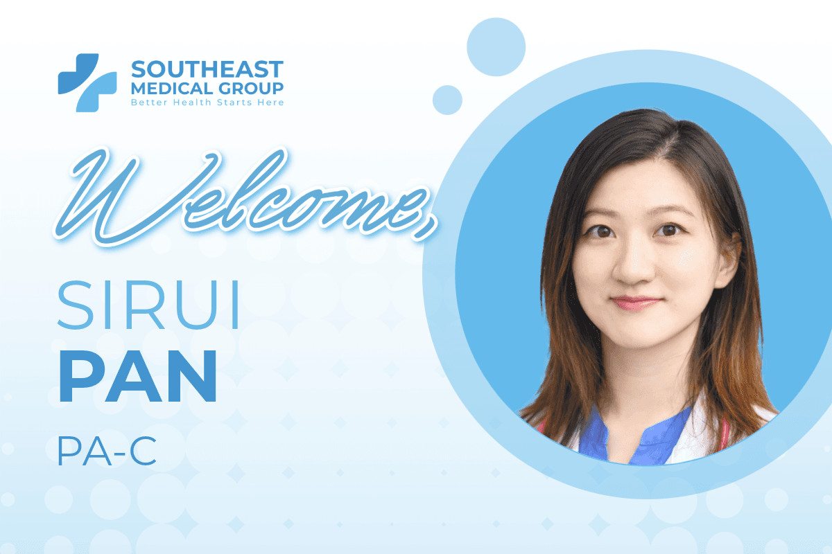 Welcome Sirui Pan, PA-C, to Southeast Medical Group.