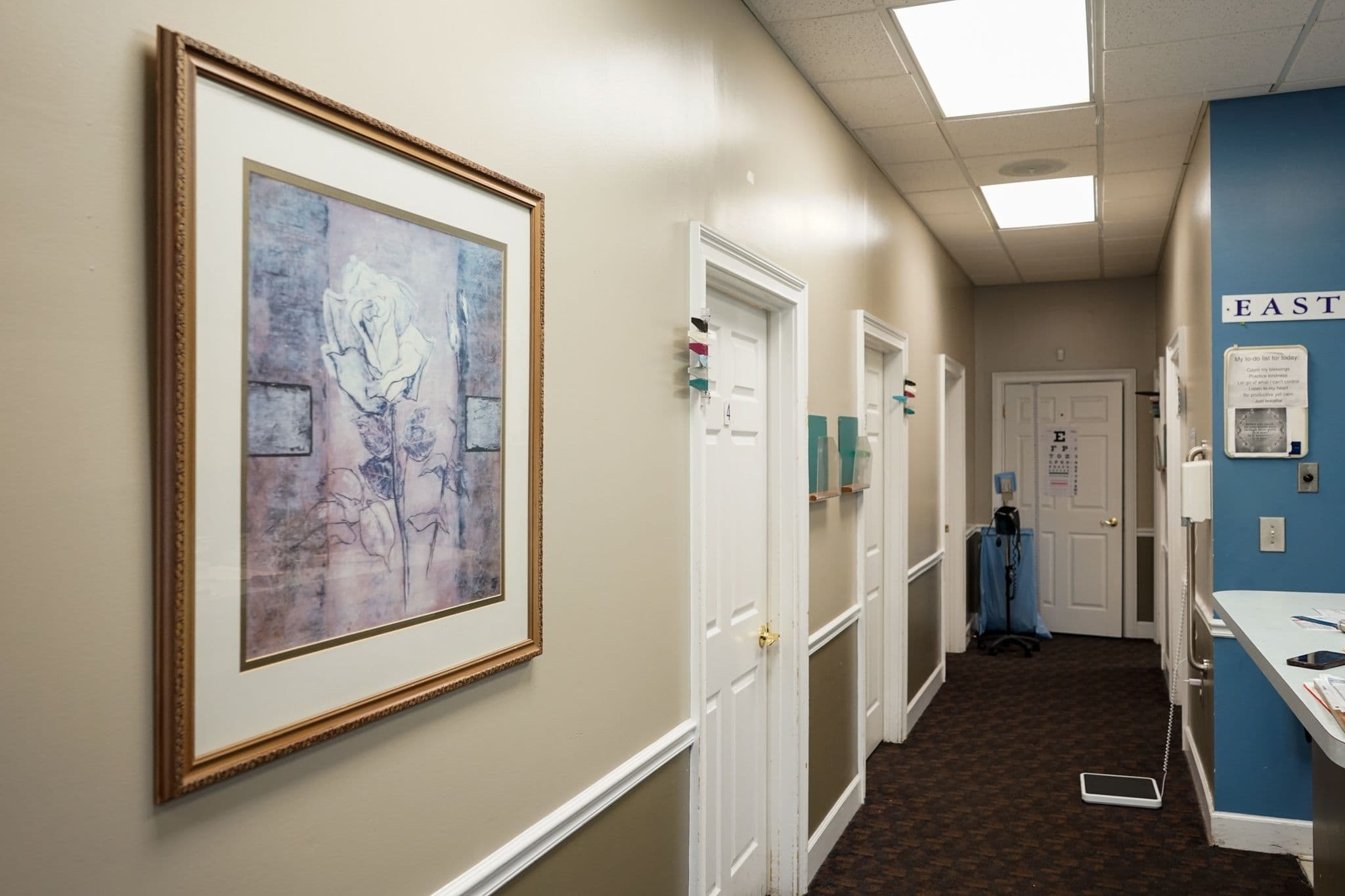 Southeast Medical Group at Fayetteville has an east wing consisting of exam rooms.