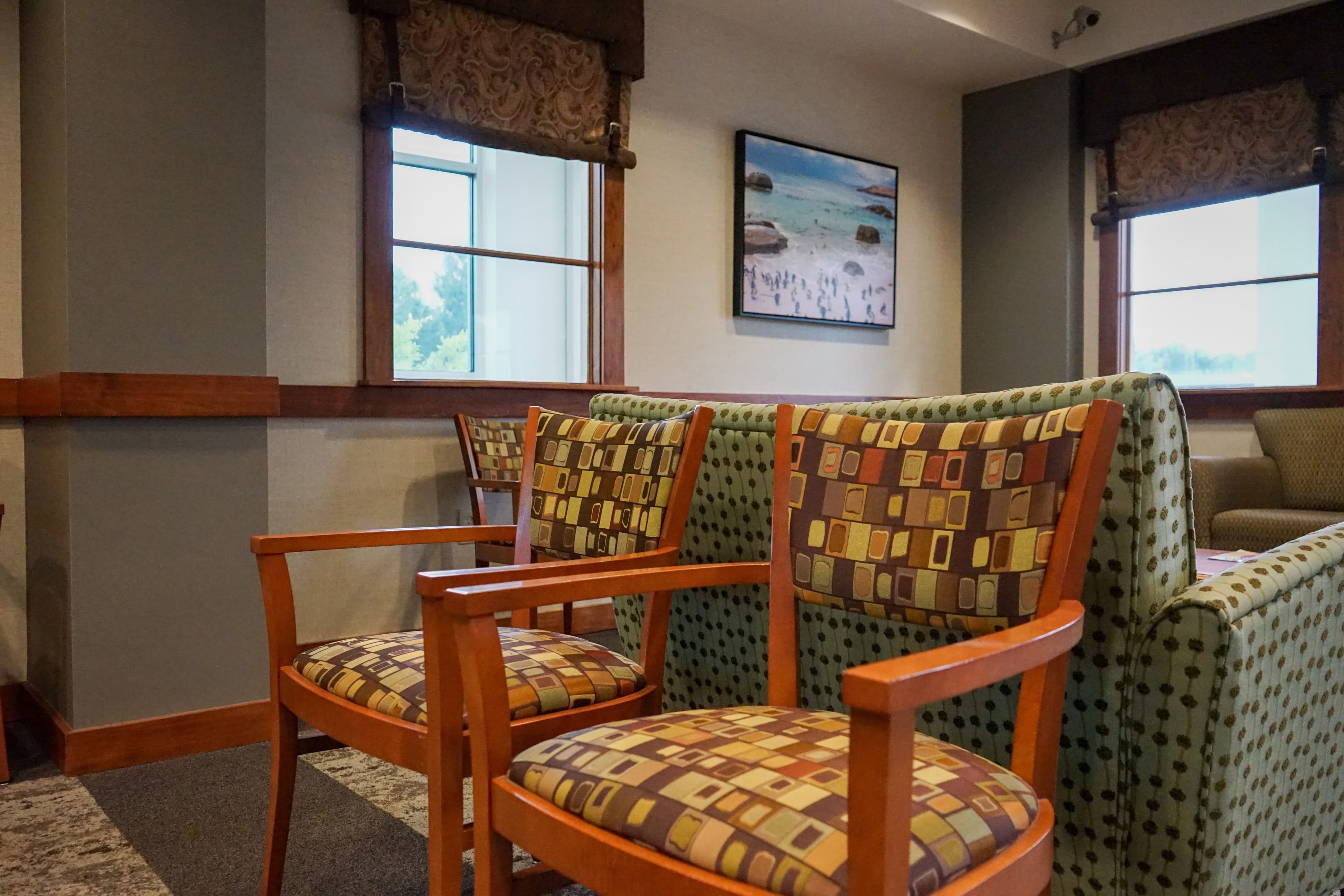 North Atlanta Primary Care at Woodstock has lots of waiting room space for patients.