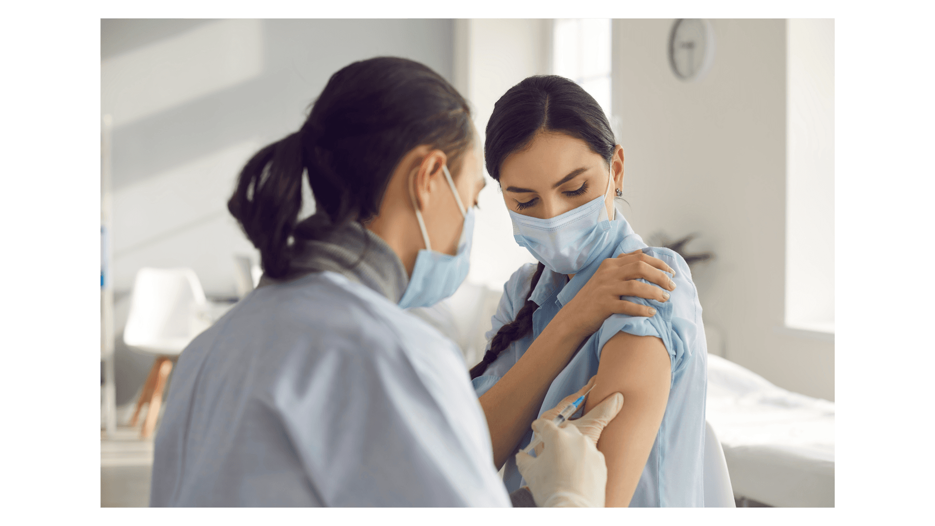 a woman getting flu vaccine from a doctor from Southeast Medical Group